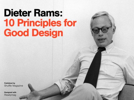 Dieter Rams:  10 Principles for  Good Design by Readymag