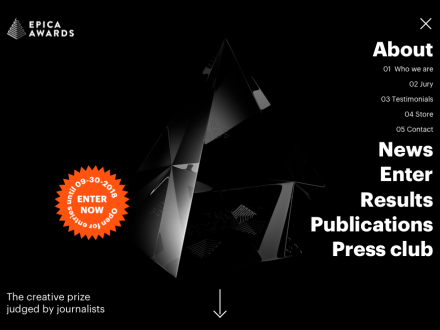 Epica Awards by Godspeed branding