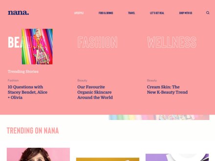 NANA Digital Magazine in Asia by Cuberto
