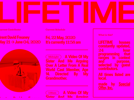 LIFETIME TELEVISION by SPECIAL OFFER