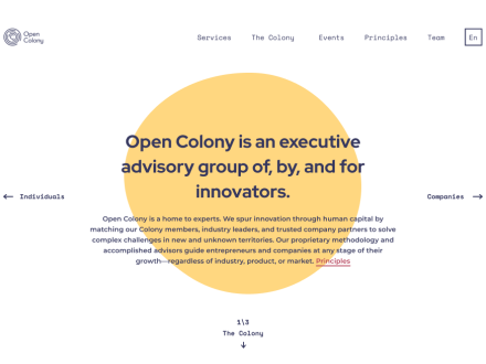Open Colony by Ramotion