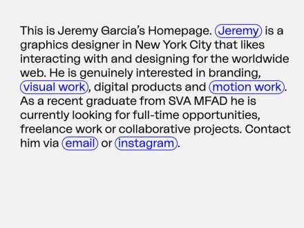 Jeremy Garcia Portfolio 2020 by Jeremy Garcia
