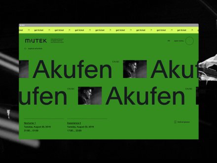 Mutek Festival by Akufen