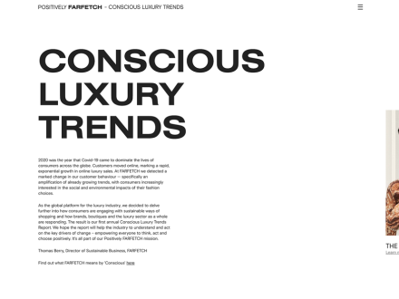 Conscious Luxury Trends report by wearegoat