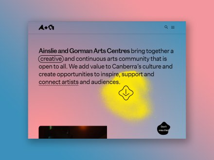 Ainslie & Gorman Arts Centres by Bone Digital