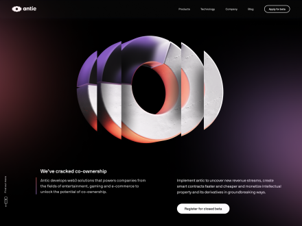 Antic - Web 3 startup by ilan-r