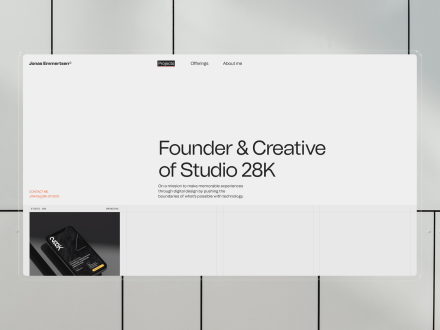 Jonas Emmertsen - Portfolio by Studio 28K