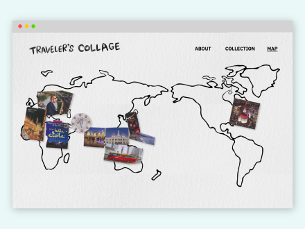 Traveler's Collage by Mari Hosho