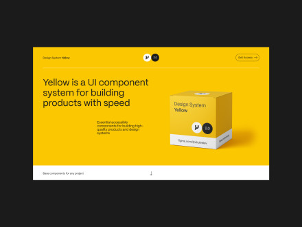 Design System Yellow by Nick Chukreiev