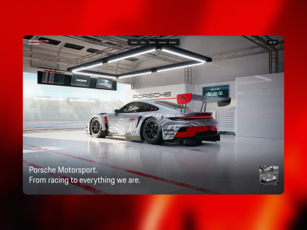 Porsche Motorsport Hub by AKQA
