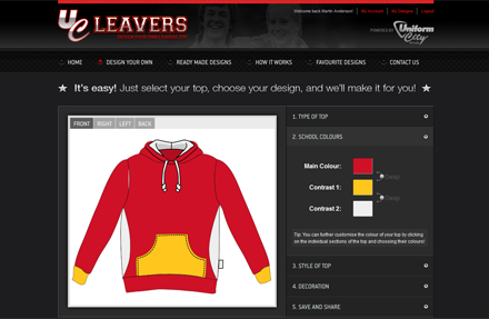 UC Leavers - Design your own school leavers