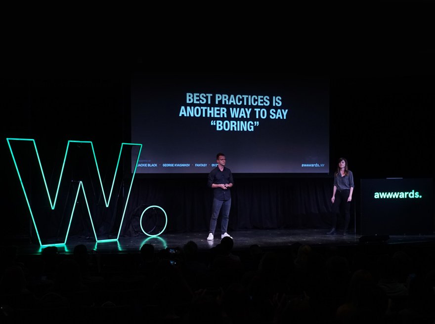 Talk: Rethinking Your Design Strategy with Jackie Black & George Kvasnikov from Fantasy, at Awwwards Conference New York