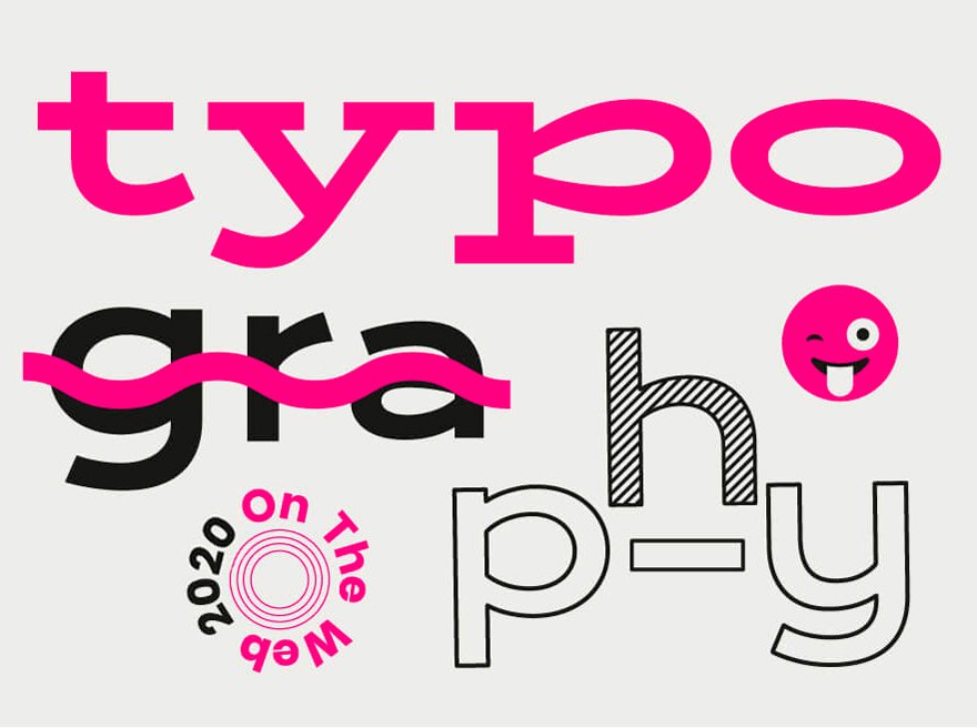 Typography is the new black. Trends in web design