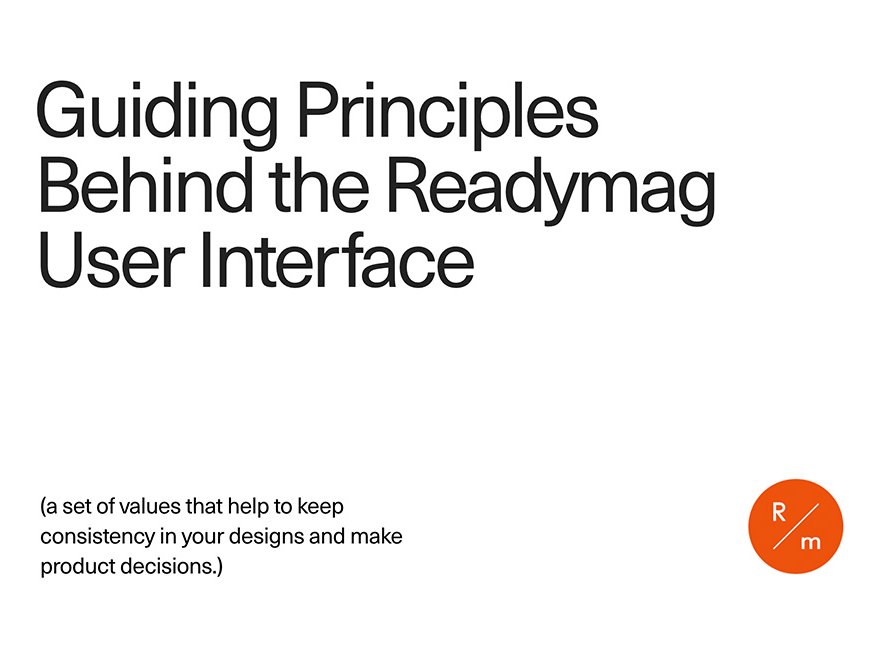 7 practical principles of lovable UX: learn from Readymag