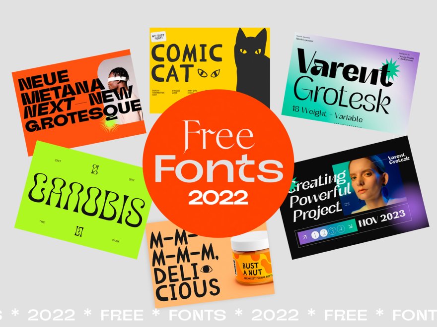 100 Best Free Fonts for Designers in 2022