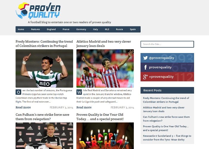 Proven Quality Football Blog