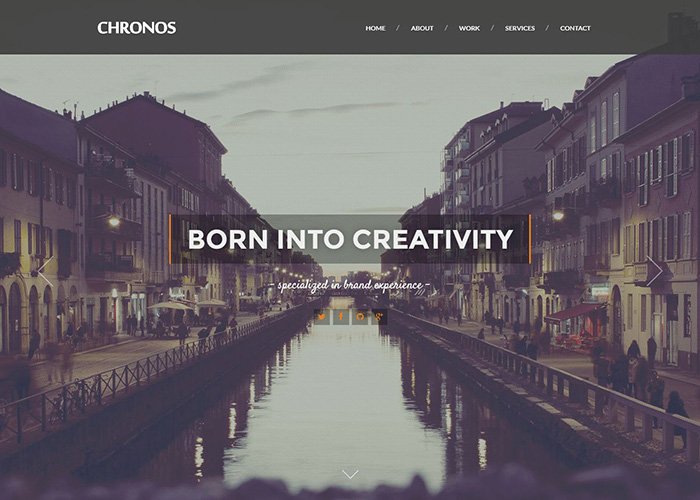 CHRONOS Parallax HTML Template