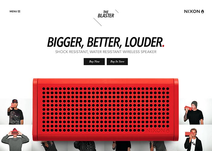 Nixon Blaster Microsite