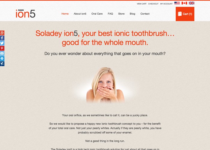 Soladey Ionic Toothbrushes