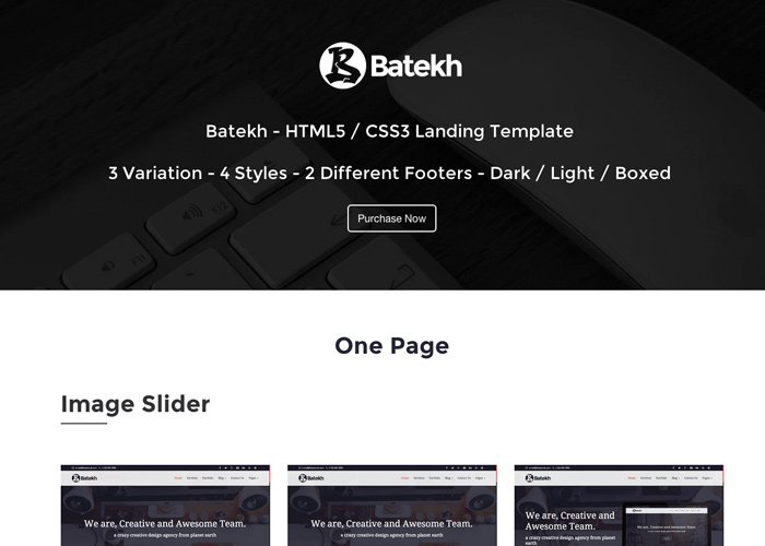 Batekh - Multi-Purpose Landing Page