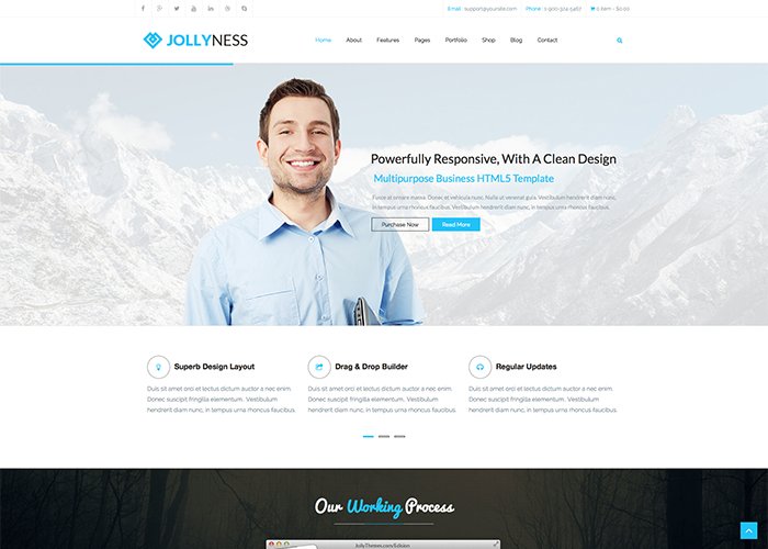 Jollyness - Business Joomla Template