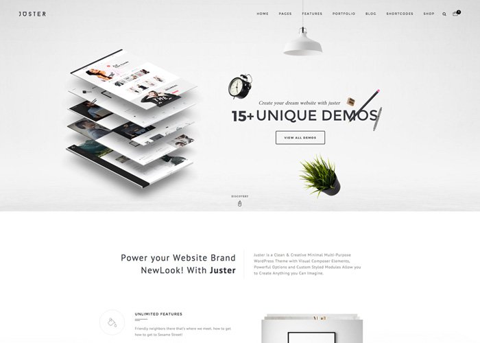 Juster Minimal Multipurpose WP Theme