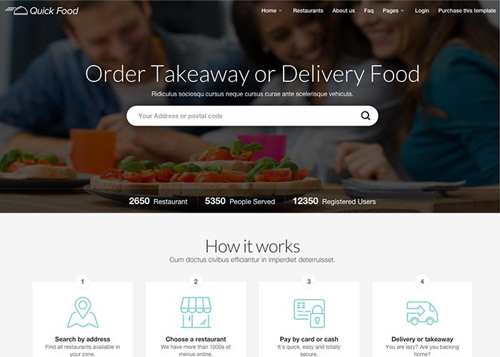 QuickFood - Delivery or Takeaway Food Template