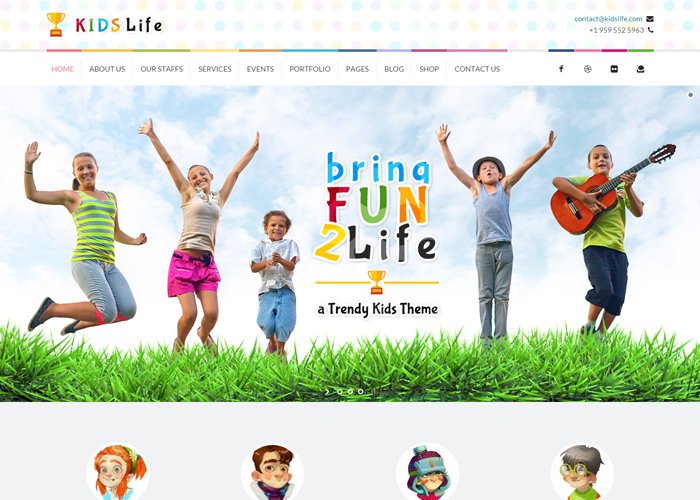 Kids Life | Children WordPress Theme