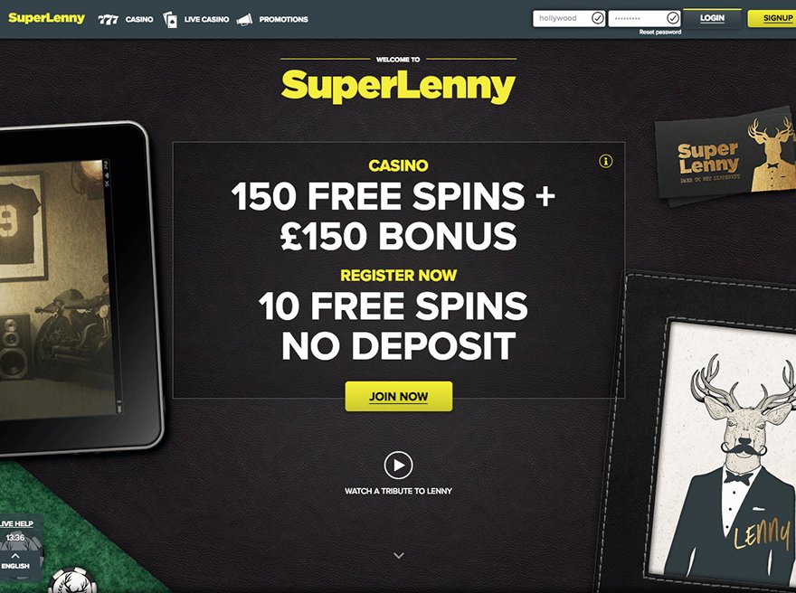 SuperLenny Internet Casino