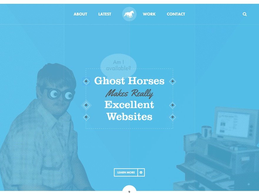 Ghost Horses Website Design