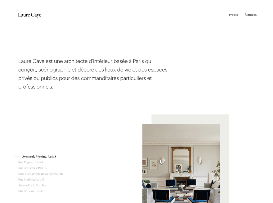 Laure Caye interior designer