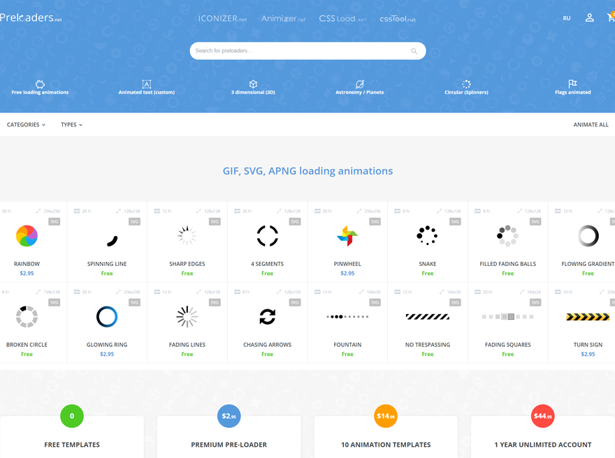 Preloaders.net - AJAX loaders