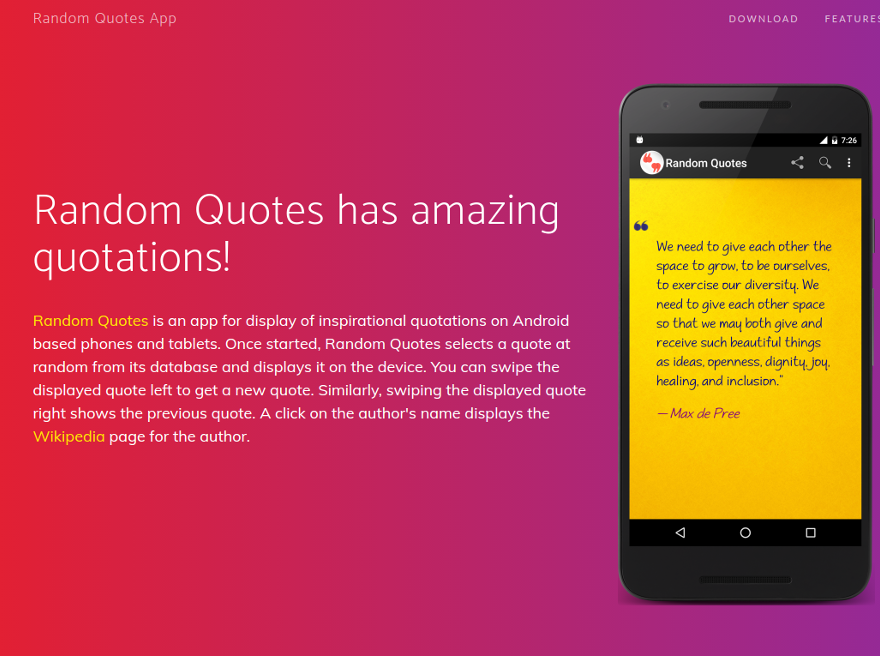 Random Quotes App