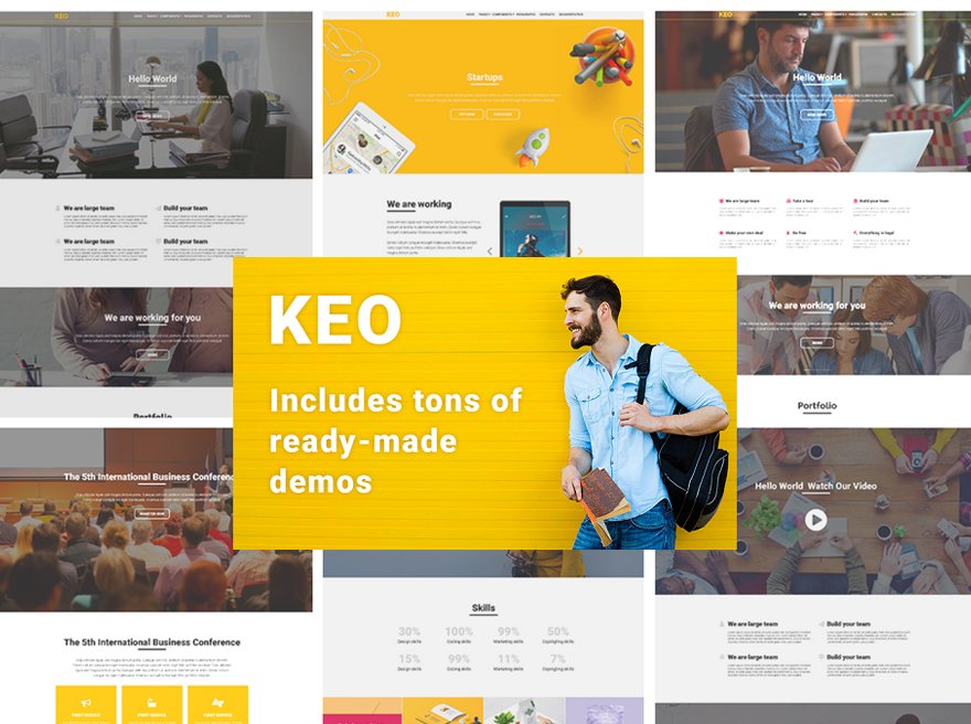 KEO - 16 in 1 WordPress Theme