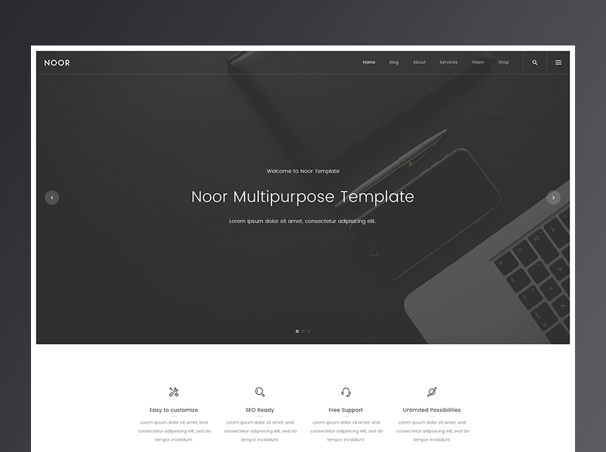 Noor | Unique WordPress Theme
