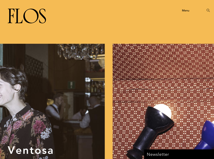Flos corporative website