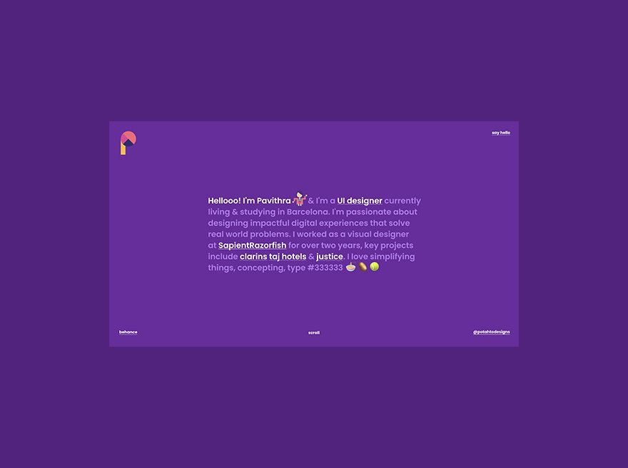 Potahto Designs - Portfolio
