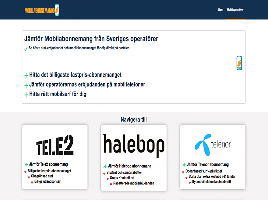 Mobilabonnemango