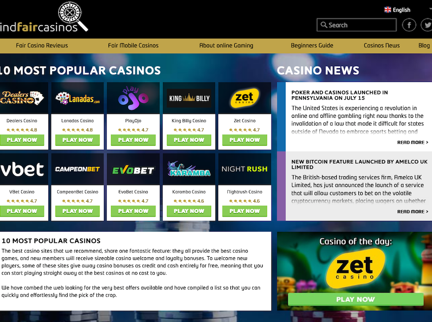 FindFairCasinos