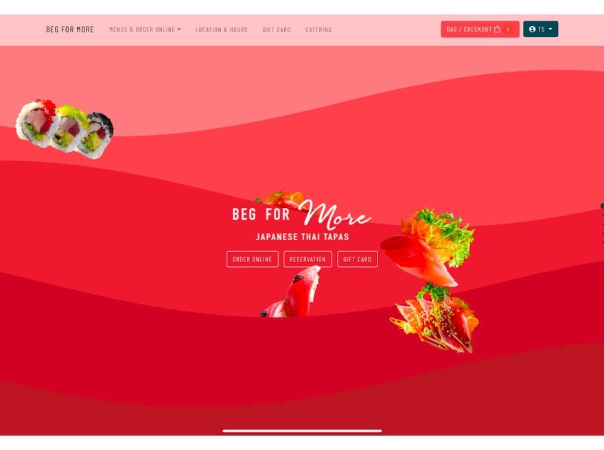 Beg for more Thai Sushi