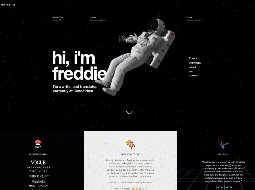 Freddie Braun | A Portfolio