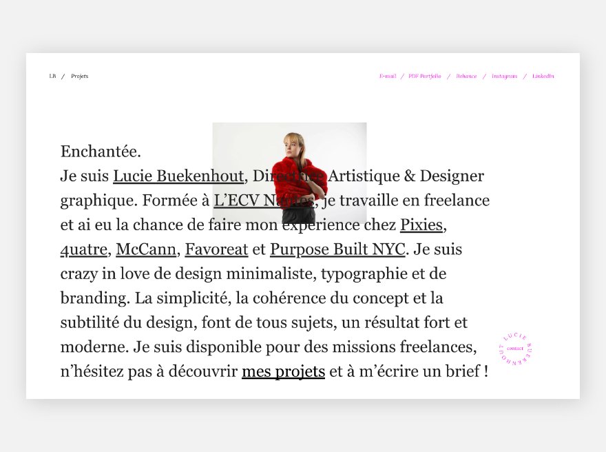 Lucie Buekenhout Portfolio