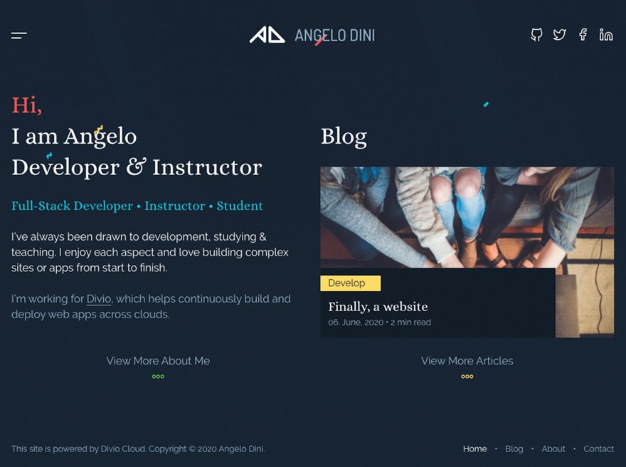 Portfolio • Angelo Dini