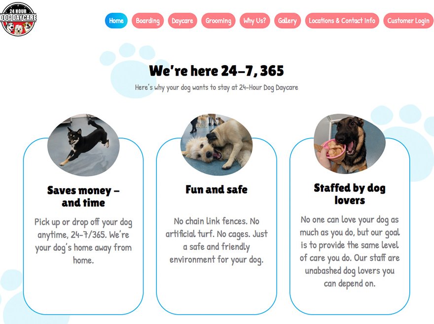 Dog Daycare & Boarding Website