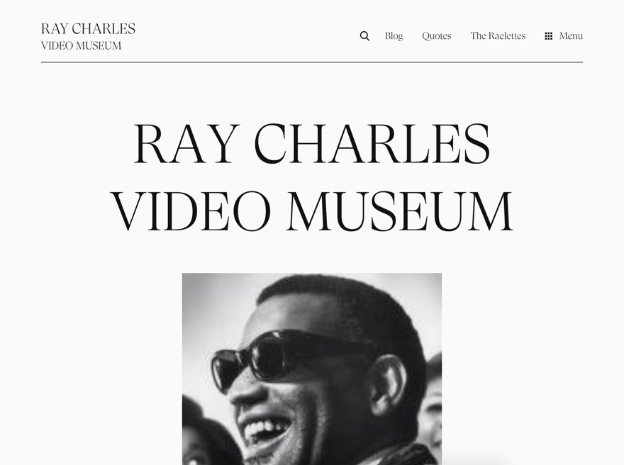Ray Charles Video Museum