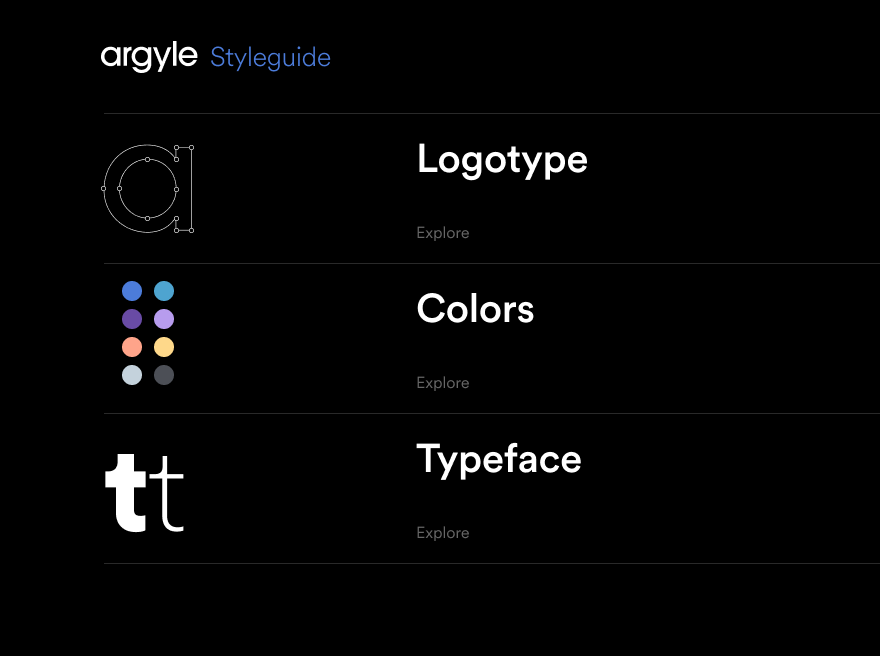 Argyle Styleguide