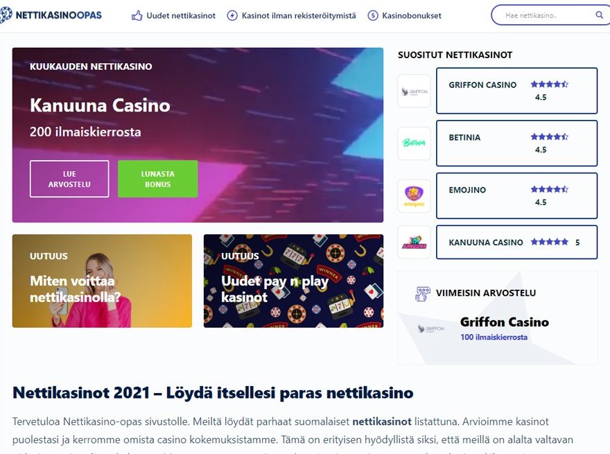Nettikasinoopas