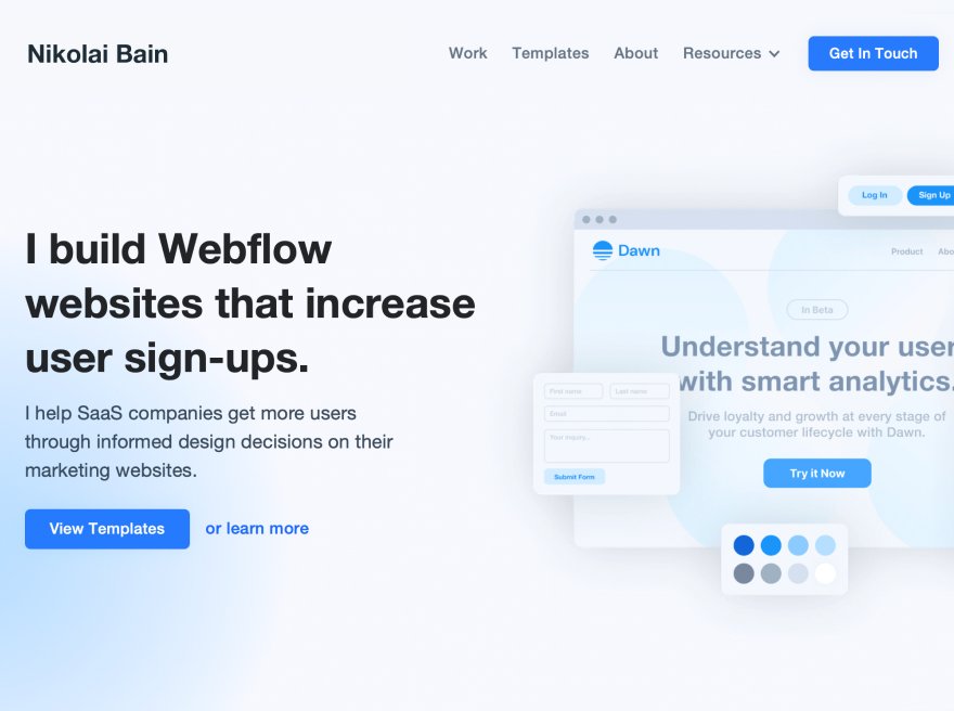 Nikolai Bain | Webflow Expert