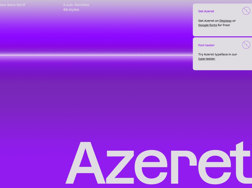 Azeret Typeface