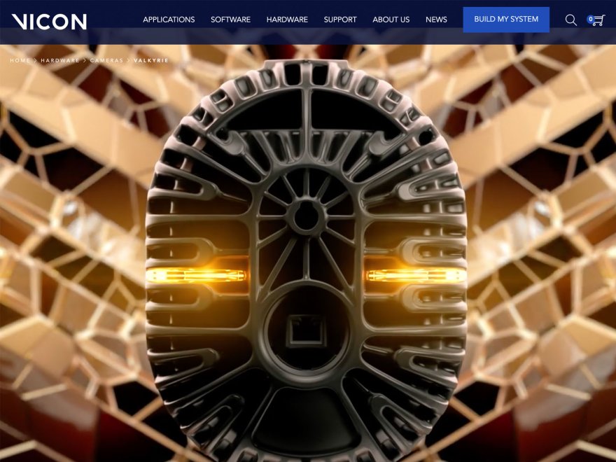 Vicon Valkyrie Landing Page